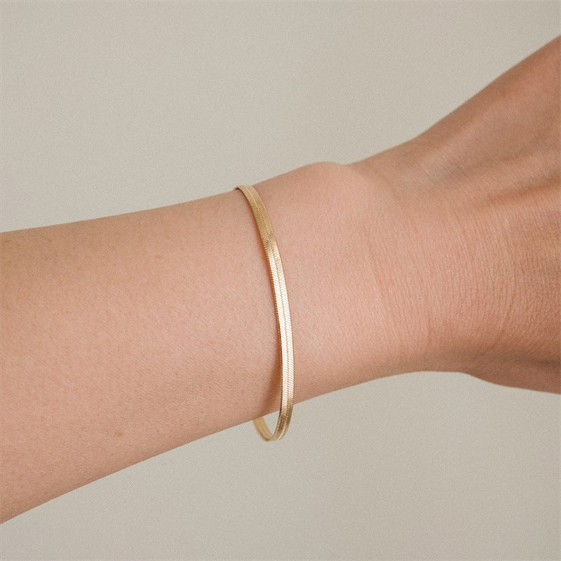 Gold Plated Stainless Steel Bracelet for Women