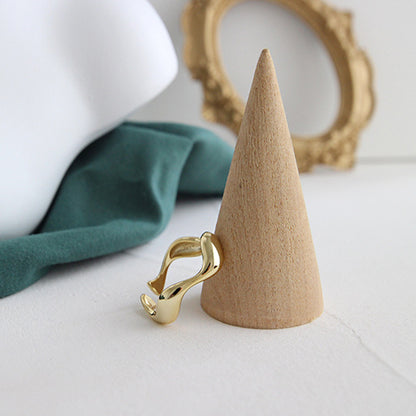 S925 Silver Wavy Ring