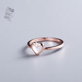 Heart Ring for Women | Silver and Rose Gold
