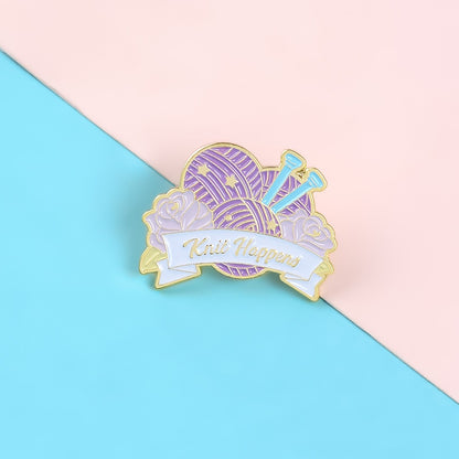 Alloy Drip Brooch | Geometric Electroplated European Unisex