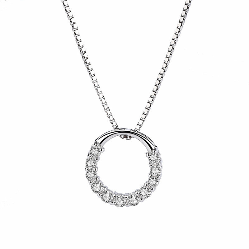 Sterling Silver Ring Pendant Necklace for Women