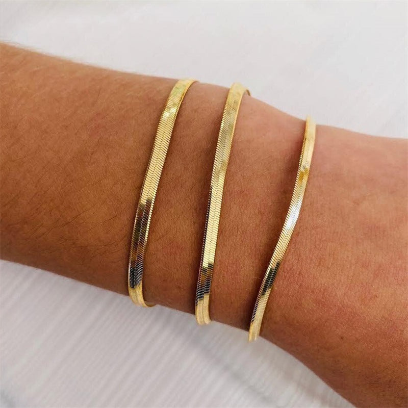 Gold Plated Stainless Steel Bracelet for Women