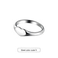 Hip Hop Love Couple Ring | Titanium Steel Heart Pinky Ring