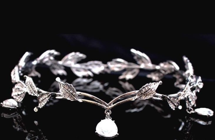 Rhinestone Eyebrow Pendant | Alloy Full Diamond Bridal Face Chain