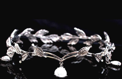 Rhinestone Eyebrow Pendant | Alloy Full Diamond Bridal Face Chain