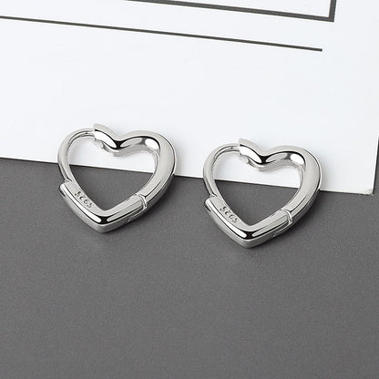Korean Diamond Embedded Earrings | Copper Gold Silver Versatile