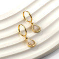 Simple Retro Drop Earrings | Stainless Steel Multi-Colour