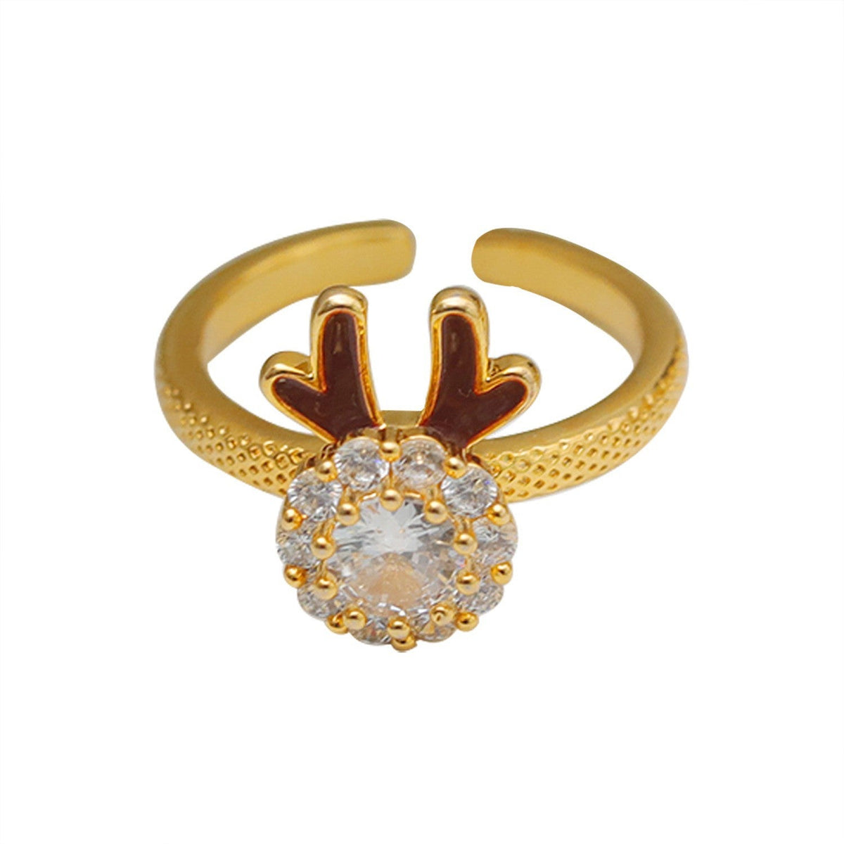 Bells of Ireland Flower Ring | Korean Style Copper