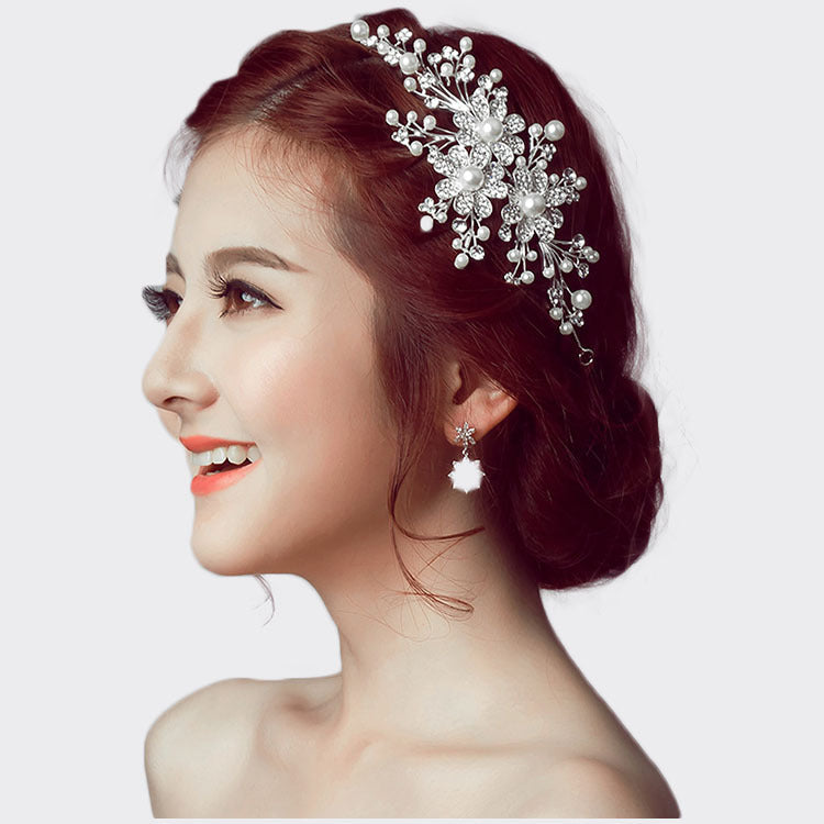 Diamond Alloy Bridal Crown | Flower Headdress Wedding Wholesale