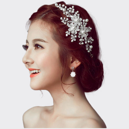 Diamond Alloy Bridal Crown | Flower Headdress Wedding Wholesale