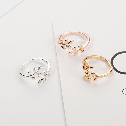 Copper Leaf Ring