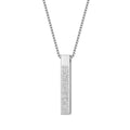 Geometric Bar Pendant Necklace in Titanium Steel for Women