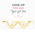 Inspirational Ring with Greeting Card | Gold Silver