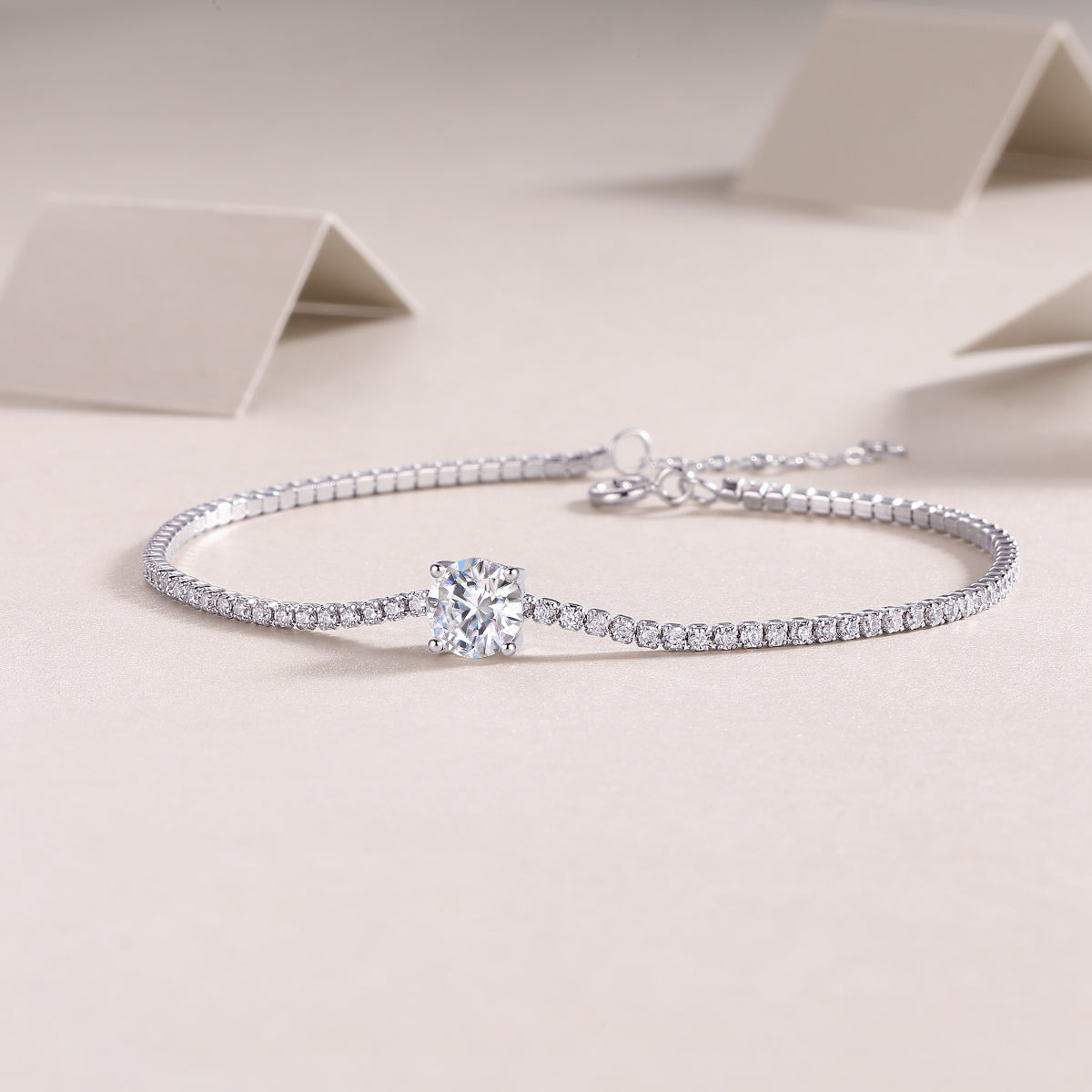 1Dawn Luxury Fashion Mossan Diamond S925 Silver Bracelet Prohibit TikTok sales