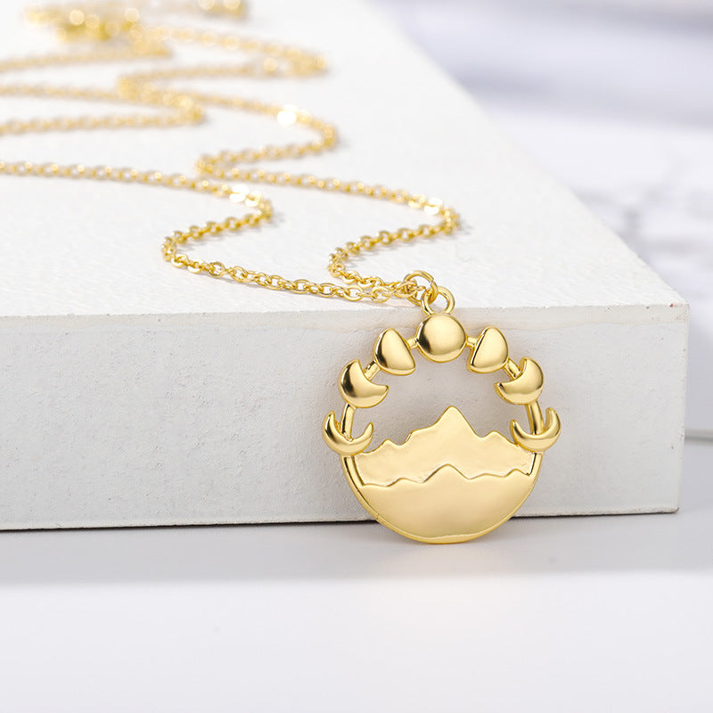 Moon Pendant Necklace for Women | Celestial Design