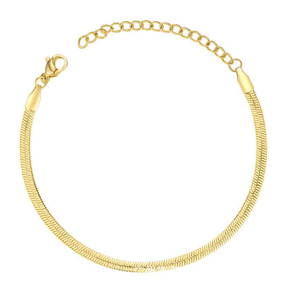 18K Gold Plated Titanium Steel Bracelet for Women