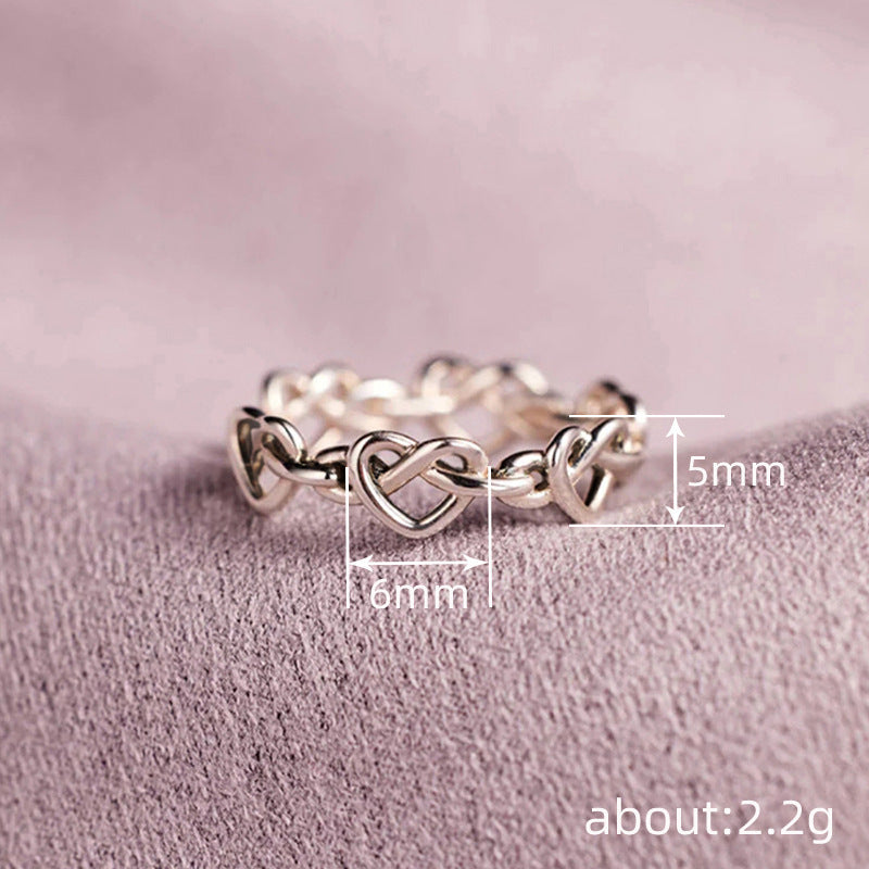 Heart Cross Ring for Women | Musical Note Copper