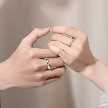 Star Couple Ring | Copper Adjustable Men's and Women's Niche