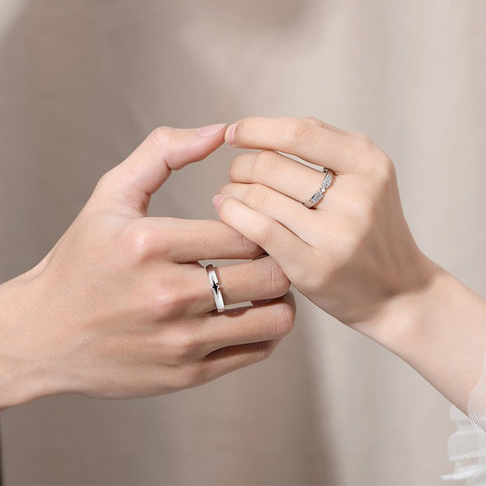 Star Couple Ring | Copper Adjustable Men's and Women's Niche