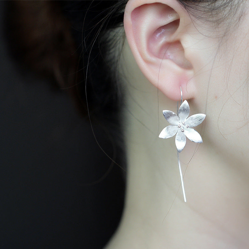 Lotus Stud Earrings | 925 Silver Korean Style Floral