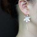 Lotus Stud Earrings | 925 Silver Korean Style Floral