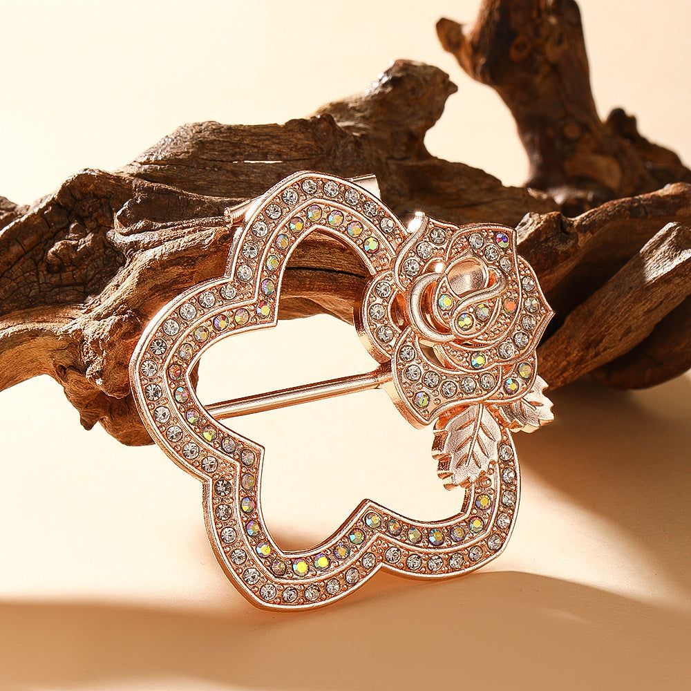 Butterfly Waist Clip Brooch | Alloy Diamond Korean Unisex