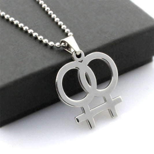 LGBT Pride Pendant Necklace in Titanium Steel | Unisex