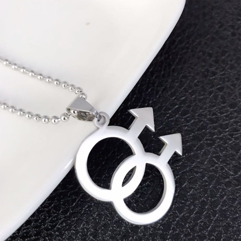 LGBT Pride Pendant Necklace in Titanium Steel | Unisex