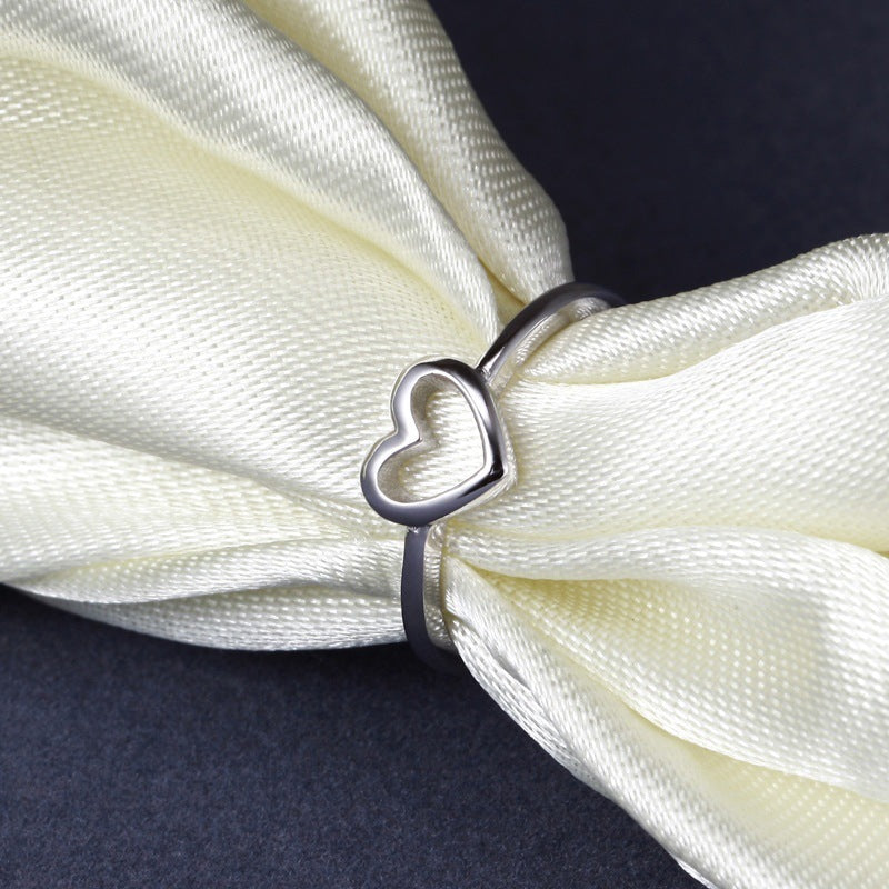 Heart Ring for Women | Silver and Rose Gold