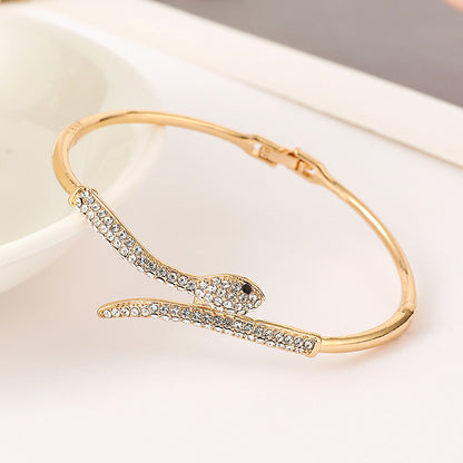Gang Drill Diamond Bracelet in Zinc Alloy | Gold and Silver