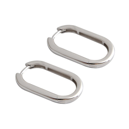 Korean Diamond Embedded Earrings | Copper Gold Silver Versatile