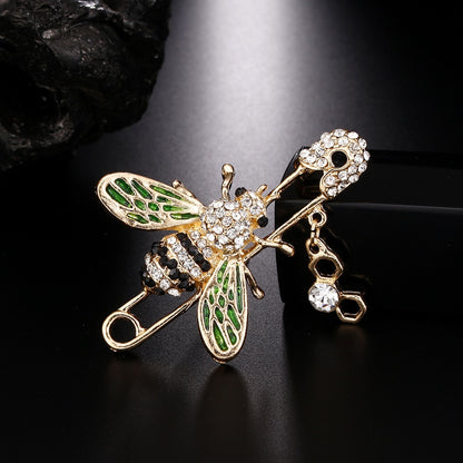 Bee Brooch | Alloy Diamond Insect European Style