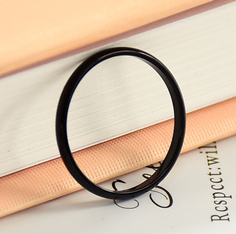 Titanium Steel Couple Ring | Vacuum Plated