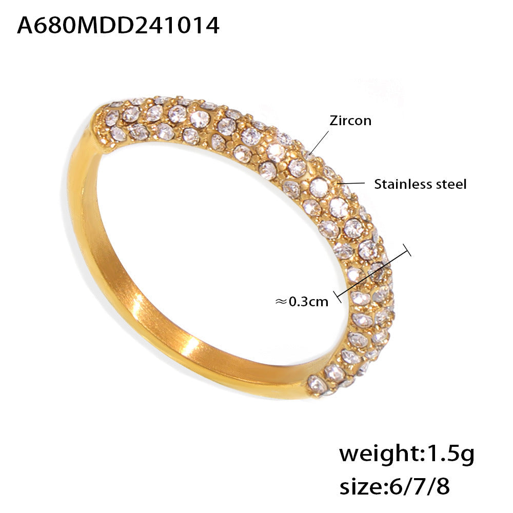 Strovlin 18K gold and PVD titanium steel unisex pearl ring, featuring a sleek design with a lustrous pearl centerpiece.