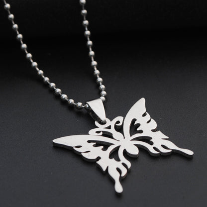 Multi-Layer Titanium Steel Bead Chain Pendant Necklace | Unisex