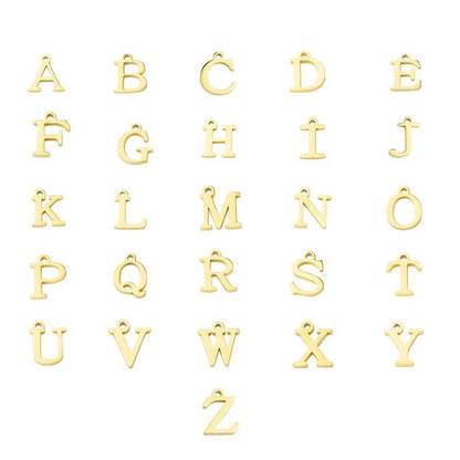 Initial Letter Love Knot Bracelet for Women | Gold Snake Chain
