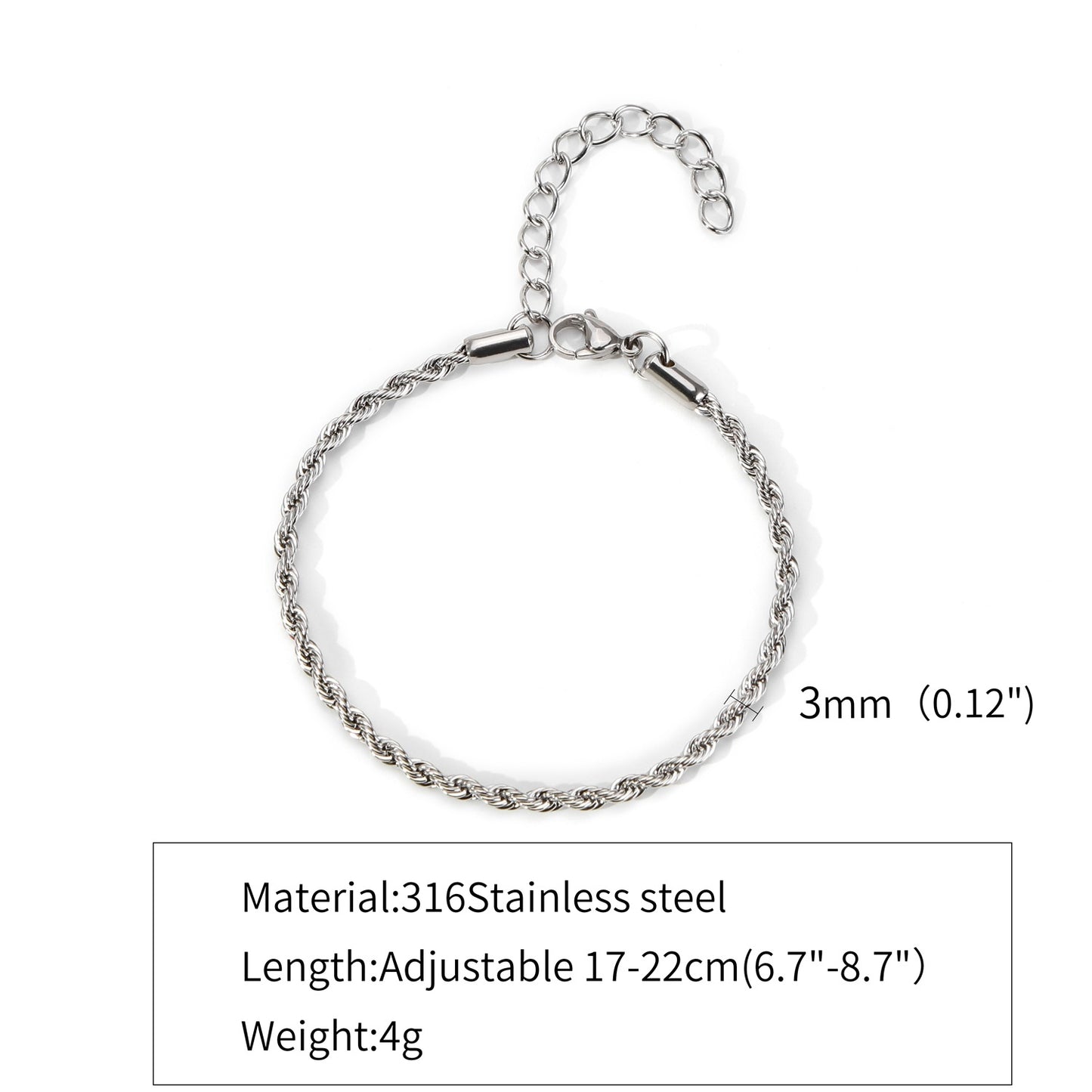 Stainless Steel 18K Cuban Chain Bracelet | Hemp Flower Design