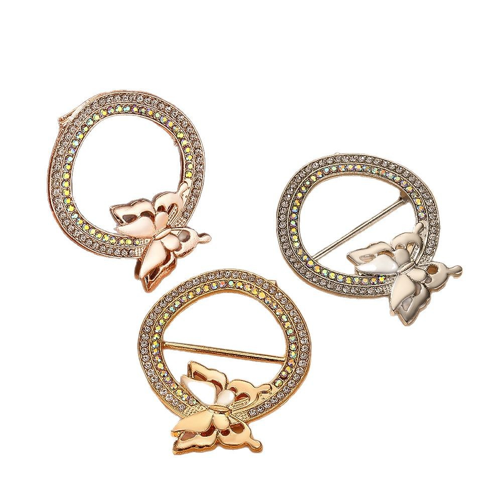 Butterfly Waist Clip Brooch | Alloy Diamond Korean Unisex