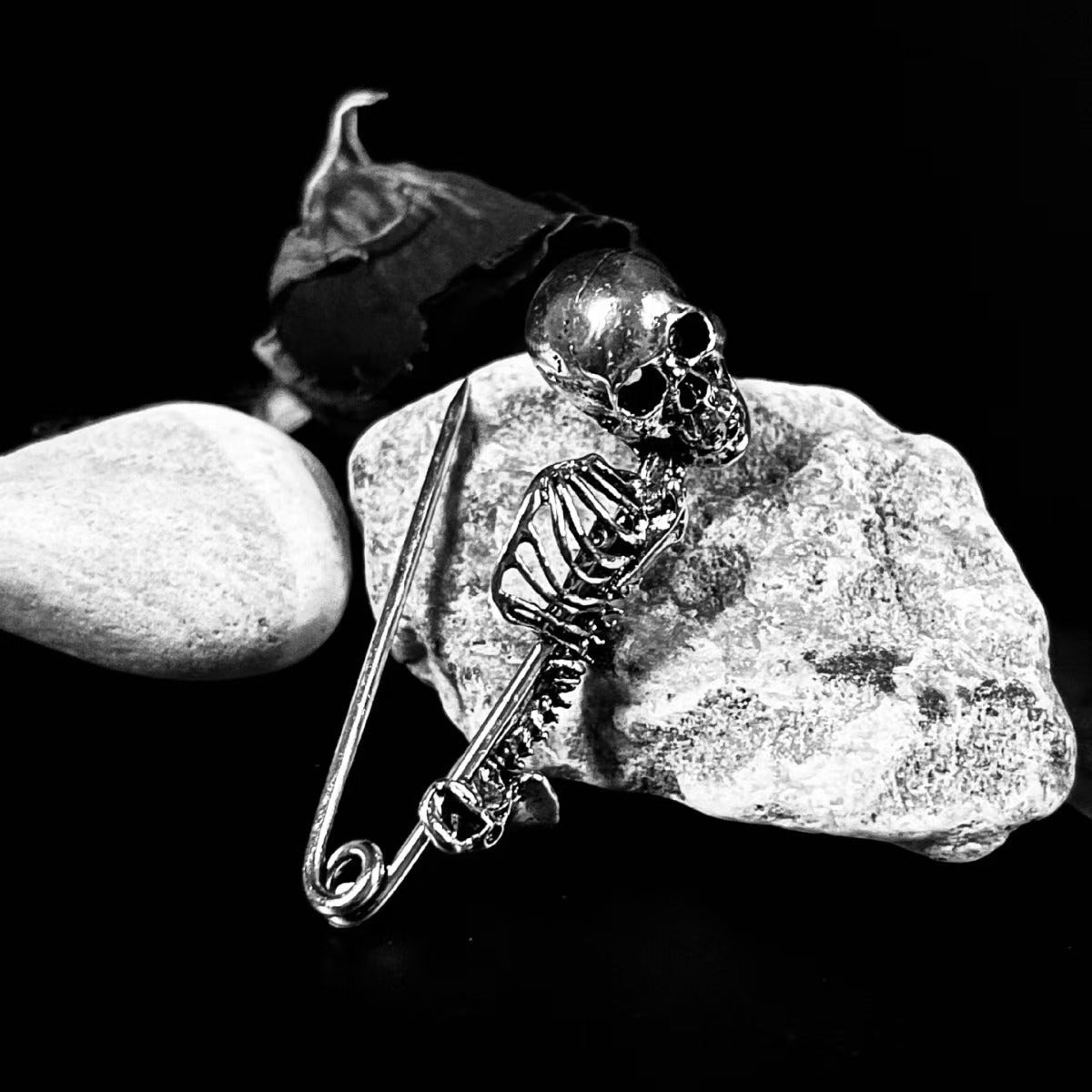 Halloween Vintage Skull Brooch | Zinc Alloy Gold Silver Unisex