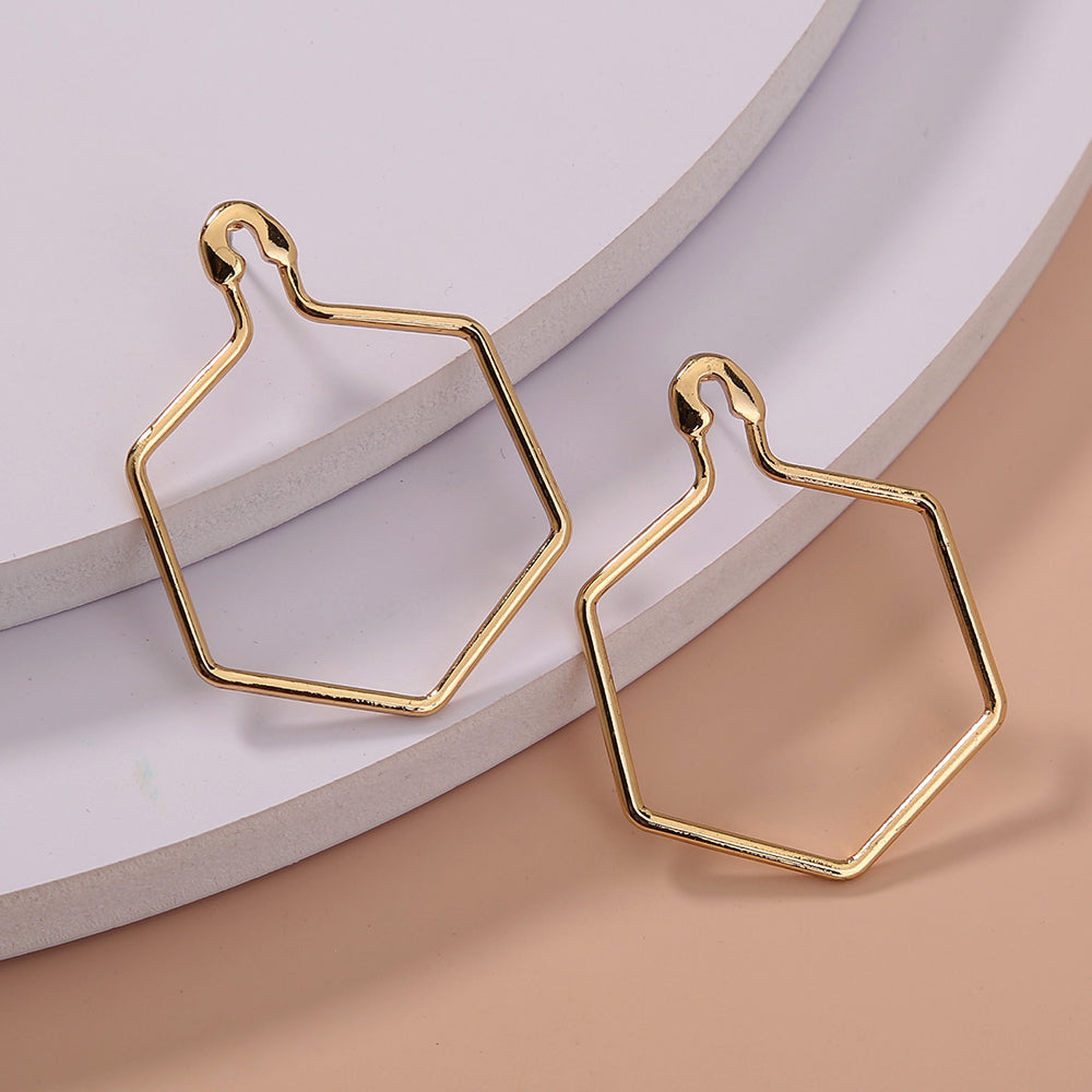 Diamond Pin Earrings | Zinc Alloy European Style Fashion Accessories