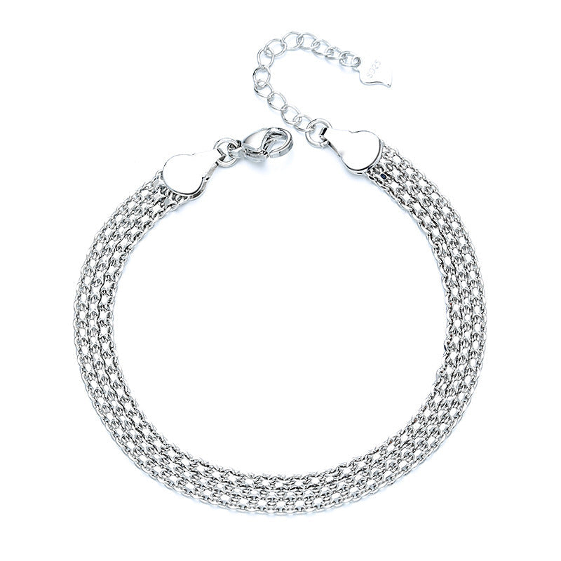 Multi-Layer Woven Round Bead Bracelet