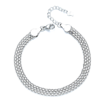 Multi-Layer Woven Round Bead Bracelet