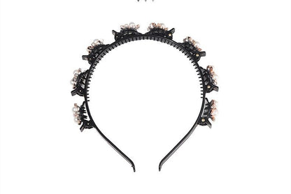 Pearl Lazy Braided Headband | Plastic Resin Korean Pastoral