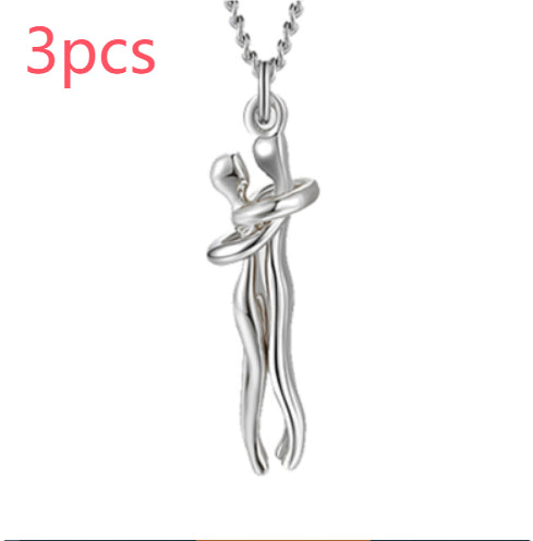 Love Hug Pendant Necklace | Unisex Collarbone Chain