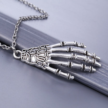 Punk Retro Paw Print Pendant Necklace in Stainless Steel