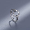 S925 Thai Silver Circle Ring | Adjustable Unisex Geometric