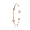 Triple Knot Open Bangle for Women