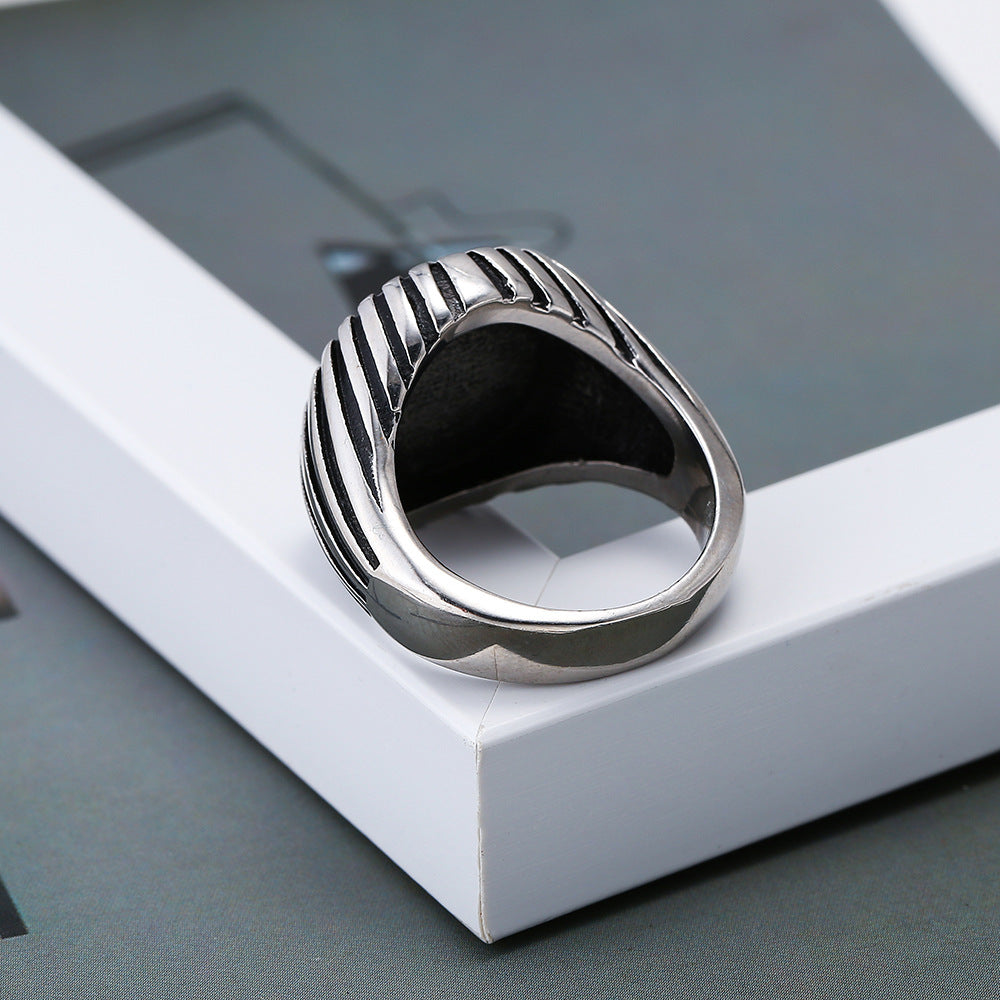Retro Floral Punk Ring