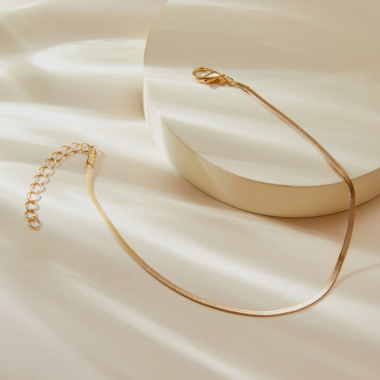 Flat Chain Anklet | Alloy Geometric Simple Fashion