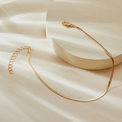 Flat Chain Anklet | Alloy Geometric Simple Fashion